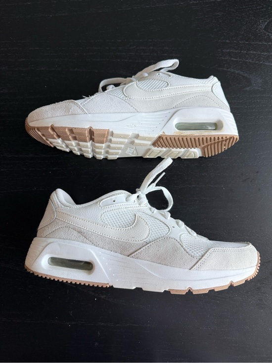 Nike Shoes - Nike women  Air Max SC White Suede Sneakers with Gum Sole